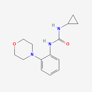 molecular formula C14H19N3O2 B7607383 1-Cyclopropyl-3-(2-morpholin-4-ylphenyl)urea 