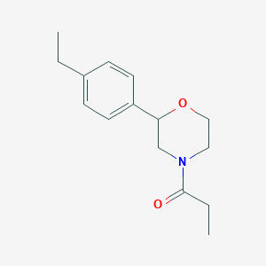 1-[2-(4-Ethylphenyl)morpholin-4-yl]propan-1-one