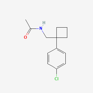 N-[[1-(4-chlorophenyl)cyclobutyl]methyl]acetamide