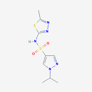 N-(5-methyl-1,3,4-thiadiazol-2-yl)-1-propan-2-ylpyrazole-4-sulfonamide