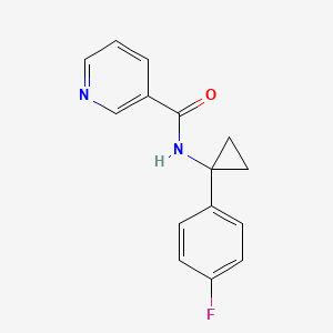 N-[1-(4-fluorophenyl)cyclopropyl]pyridine-3-carboxamide