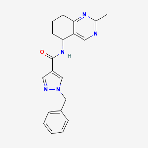 molecular formula C20H21N5O B7607444 1-benzyl-N-(2-methyl-5,6,7,8-tetrahydroquinazolin-5-yl)pyrazole-4-carboxamide 