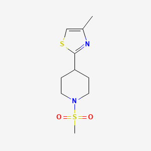 4-Methyl-2-(1-methylsulfonylpiperidin-4-yl)-1,3-thiazole