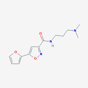 N-[3-(dimethylamino)propyl]-5-(furan-2-yl)-1,2-oxazole-3-carboxamide