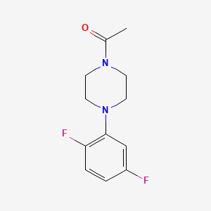 molecular formula C12H14F2N2O B7607481 1-[4-(2,5-Difluorophenyl)piperazin-1-yl]ethanone 