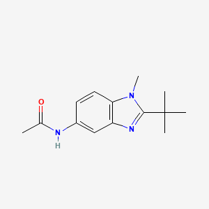 N-(2-tert-butyl-1-methylbenzimidazol-5-yl)acetamide