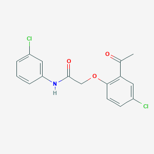 2-(2-acetyl-4-chlorophenoxy)-N-(3-chlorophenyl)acetamide