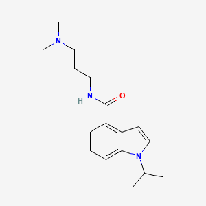 N-[3-(dimethylamino)propyl]-1-(propan-2-yl)-1H-indole-4-carboxamide