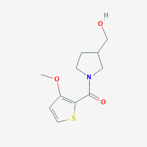 [3-(Hydroxymethyl)pyrrolidin-1-yl]-(3-methoxythiophen-2-yl)methanone