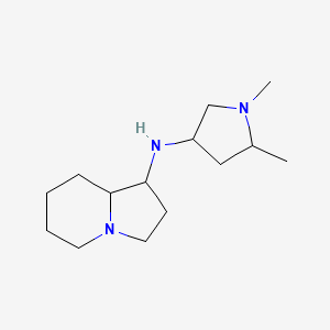 N-(1,5-dimethylpyrrolidin-3-yl)-1,2,3,5,6,7,8,8a-octahydroindolizin-1-amine