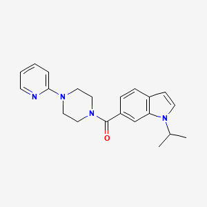 [1-(propan-2-yl)-1H-indol-6-yl][4-(pyridin-2-yl)piperazin-1-yl]methanone