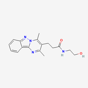 3-(2,4-dimethylpyrimido[1,2-b]indazol-3-yl)-N-(2-hydroxyethyl)propanamide