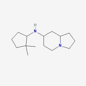 N-(2,2-dimethylcyclopentyl)-1,2,3,5,6,7,8,8a-octahydroindolizin-7-amine