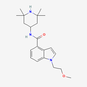 1-(2-methoxyethyl)-N-(2,2,6,6-tetramethylpiperidin-4-yl)-1H-indole-4-carboxamide