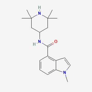 1-methyl-N-(2,2,6,6-tetramethylpiperidin-4-yl)-1H-indole-4-carboxamide