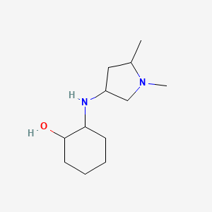 2-[(1,5-Dimethylpyrrolidin-3-yl)amino]cyclohexan-1-ol