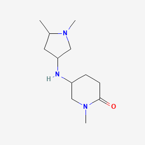 5-[(1,5-Dimethylpyrrolidin-3-yl)amino]-1-methylpiperidin-2-one