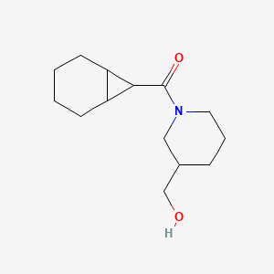 molecular formula C14H23NO2 B7607588 7-Bicyclo[4.1.0]heptanyl-[3-(hydroxymethyl)piperidin-1-yl]methanone 