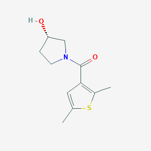 molecular formula C11H15NO2S B7607613 (2,5-dimethylthiophen-3-yl)-[(3S)-3-hydroxypyrrolidin-1-yl]methanone 