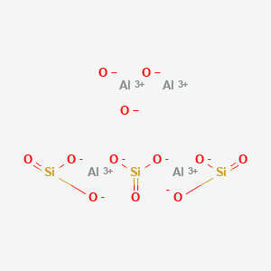 molecular formula Al4O12Si3 B076077 Hexaaluminium pentaoxide disilicate CAS No. 12068-56-3