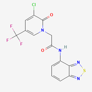 N-(2,1,3-benzothiadiazol-4-yl)-2-[3-chloro-2-oxo-5-(trifluoromethyl)pyridin-1-yl]acetamide