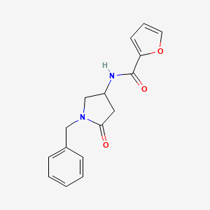 molecular formula C16H16N2O3 B7607731 N~2~-(1-benzyl-5-oxotetrahydro-1H-pyrrol-3-yl)-2-furamide 