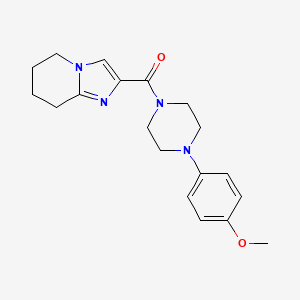 1-{5H,6H,7H,8H-Imidazo[1,2-A]pyridine-2-carbonyl}-4-(4-methoxyphenyl)piperazine