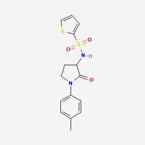 N-[1-(4-methylphenyl)-2-oxopyrrolidin-3-yl]thiophene-2-sulfonamide