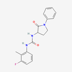 1-(3-Fluoro-2-methylphenyl)-3-(2-oxo-1-phenylpyrrolidin-3-YL)urea