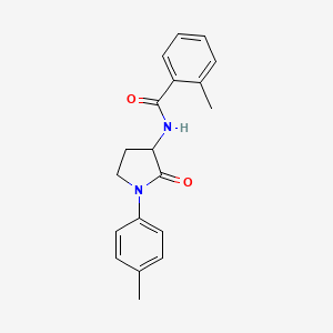 2-methyl-N-[1-(4-methylphenyl)-2-oxopyrrolidin-3-yl]benzamide