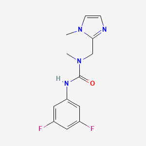 3-(3,5-Difluorophenyl)-1-methyl-1-[(1-methylimidazol-2-yl)methyl]urea