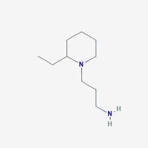 molecular formula C10H22N2 B076078 3-(2-Ethylpiperidin-1-yl)propan-1-amine CAS No. 13901-38-7