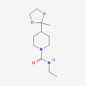 N-ethyl-4-(2-methyl-1,3-dioxolan-2-yl)piperidine-1-carboxamide