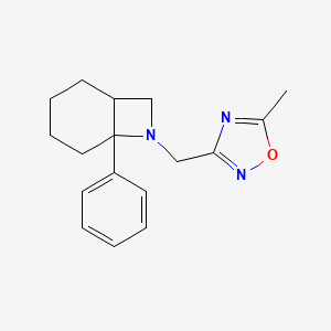 5-Methyl-3-[(6-phenyl-7-azabicyclo[4.2.0]octan-7-yl)methyl]-1,2,4-oxadiazole