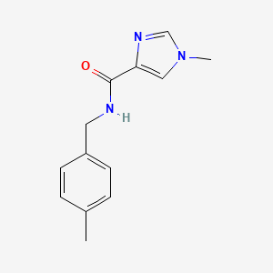 1-methyl-N-[(4-methylphenyl)methyl]imidazole-4-carboxamide