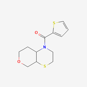 3,4a,5,7,8,8a-hexahydro-2H-pyrano[3,4-b][1,4]thiazin-1-yl(thiophen-2-yl)methanone