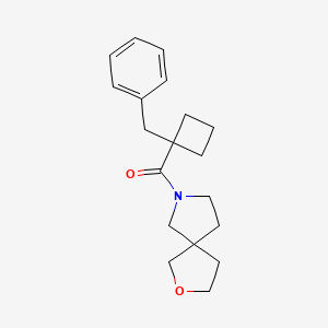 molecular formula C19H25NO2 B7607975 (1-Benzylcyclobutyl)-(2-oxa-7-azaspiro[4.4]nonan-7-yl)methanone 