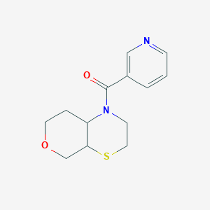 3,4a,5,7,8,8a-hexahydro-2H-pyrano[3,4-b][1,4]thiazin-1-yl(pyridin-3-yl)methanone