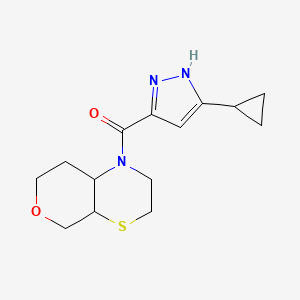 3,4a,5,7,8,8a-hexahydro-2H-pyrano[3,4-b][1,4]thiazin-1-yl-(5-cyclopropyl-1H-pyrazol-3-yl)methanone