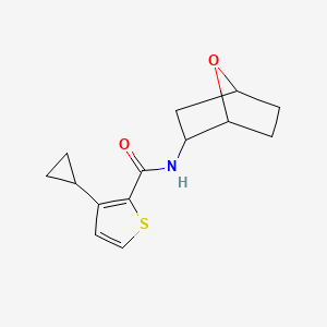 3-cyclopropyl-N-(7-oxabicyclo[2.2.1]heptan-2-yl)thiophene-2-carboxamide