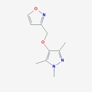 3-[(1,3,5-Trimethylpyrazol-4-yl)oxymethyl]-1,2-oxazole