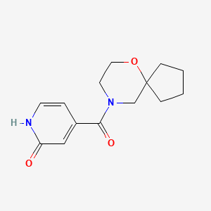 4-(6-oxa-9-azaspiro[4.5]decane-9-carbonyl)-1H-pyridin-2-one