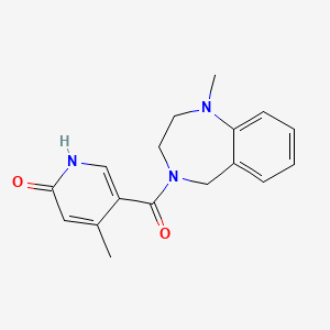 4-methyl-5-(1-methyl-3,5-dihydro-2H-1,4-benzodiazepine-4-carbonyl)-1H-pyridin-2-one