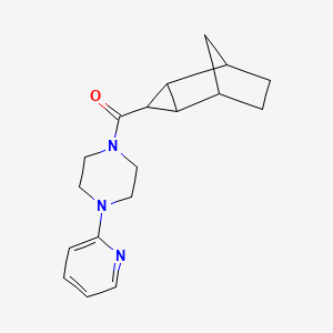 (4-Pyridin-2-ylpiperazin-1-yl)-(3-tricyclo[3.2.1.02,4]octanyl)methanone