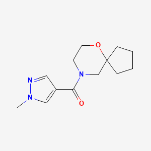 (1-Methylpyrazol-4-yl)-(6-oxa-9-azaspiro[4.5]decan-9-yl)methanone