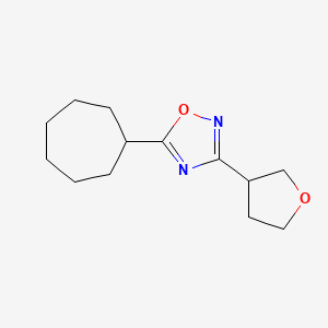 5-Cycloheptyl-3-(oxolan-3-yl)-1,2,4-oxadiazole