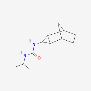 molecular formula C12H20N2O B7608153 1-Propan-2-yl-3-(3-tricyclo[3.2.1.02,4]octanyl)urea 