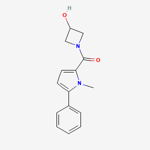 (3-Hydroxyazetidin-1-yl)-(1-methyl-5-phenylpyrrol-2-yl)methanone