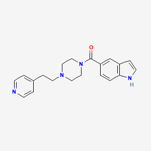 (1H-indol-5-yl)(4-(2-(pyridin-4-yl)ethyl)piperazin-1-yl)methanone