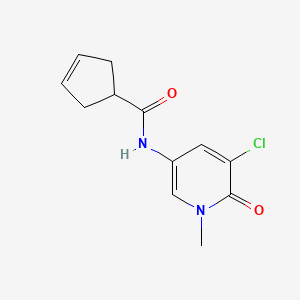 N-(5-chloro-1-methyl-6-oxopyridin-3-yl)cyclopent-3-ene-1-carboxamide